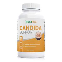 Candida Cleanse (Non-GMO) 120 Capsules: Double The Competition - Powerful Yeast Infection Treatment with Caprylic Acid, Oregano Oil & Probiotics to Clear Candida While Preventing Reoccurrence