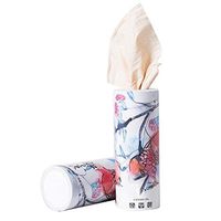 Car Cup Slot Cylinder Tissue Box, Soft Car Tissues, Disposable Facial Tissues, 180 Count, Gentle, Durable & Convenient, for Car Use and Home Use