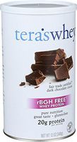 Tera's Whey Protein - rBGH Free - Fair Trade Dark Chocolate - 12 oz by Tera's Whey