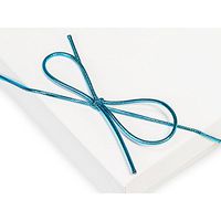10 Inch Turquoise Blue Metallic Stretch Loops (1/16") (150)
