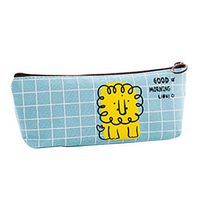 Pencil Case | Large Capacity Pencil Pouch | Cute Animals Pencil Holder Organizer with Zipper Closure | Multifunctional Double Stationery Organizer Makeup Bag 1PC (C)