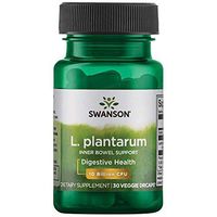 Swanson L. Plantarum Probiotics Bowel Regularity Gas Bloating Immune Support Gastrointestinal Balance 10 Billion CFU Supplement 30 Veggie Capsules
