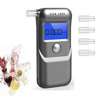 2020 Professional Breathalyzer, Portable Digital High Accuracy Breath Alcohol Tester - Display in Large LCD Screen with 5 Mouthpieces for Personal & Professional Use