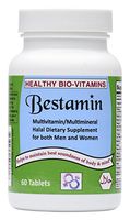 Bestamin Halal Multi-Vitamin/Mineral 60 Gelatin Free Tablets Made in USA