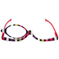 Foldable Reader Magnifier Flip Down Lens Folding Cosmetic Womens Make Up Reading Glasses (Multicolor, 3.50)