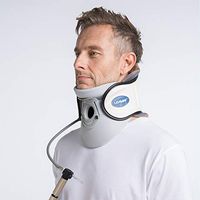 Cervical Traction Device, Cervical Vertebra Retractor Inflatable Neck Brace for Medical Cervical Spine Care(White)