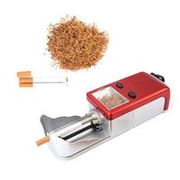 Aon-MX Cigarette Stuffing Machine Electric Cigarette Tobacco Rolling Automatic Roller Maker Roll Cigarette Tubes for Men's Father's Christmas Birthday Gift (red)