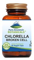 Broken Cell Wall Chlorella Capsules - 90 Kosher Vegan Caps Now with 500mg Organic Chlorella Vulgaris Powder