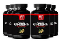 Premium Ginseng Root - Natural Korean Red Root Extracts - Concentrated from Premium Ginseng Root Extract (6 Bottles 360 Capsules)