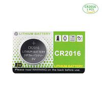 CR2016 3V Lithium Battery, 90mAh for Watch, LCD Writing Tablet and Car Remote Controls, 1-Pack