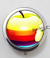 BlackKey Red Apple Pattern 3-Compartment Decorative Pocket Gift Box Case Organizer for Pill, Color 1 -1092