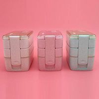 OYTRO Durable Portable Multifunctional Three Layered Partition Lunch Box Bowls