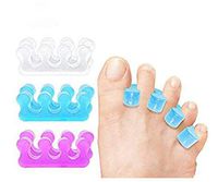 3 Pairs/set Silicone Finger Toe Separator Divider 3 Holes hallux valgus Protector Correction Bunion Adjuster Thumb Foot Care Tools