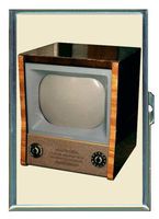 1950s Television Funky Retro Double-Sided Cigarette Case, ID Holder, Wallet with RFID Theft Protection