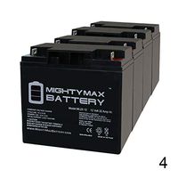 Mighty Max Battery 12V 22Ah Baoshi 6-DZM-20 6DZM20 Scooter Bike Sealed Battery - 4 Pack Brand Product