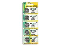 CR2032 3V Micro Lithium Coin Lithium Cell Battery 2032. Genuine KEYKO - 5 pcs Pack (1 Blister) by KEYKO