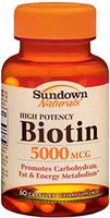 Sundown Biotin 5000 mcg Capsules 60 Capsules (Pack of 10)