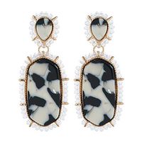 Peigen Big Acrylic Earrings for Women Teen Girls Cellulose Acetate Rectangle Pendants Earrings Jewelry