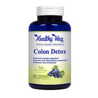 Healthy Way Pure Colon Cleanse for Weight Loss - Max Strength, Natural Colon Detox Cleanser - NON-GMO USA Made 100% Money Back Guarantee
