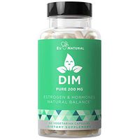DIM Supplement Pure 200 MG – Energy Fatigue & Stress Relief, Estrogen Balance, Menopause & Hot Flashes, Hormonal Support for Women – Enhanced Bioavailability BioPerine – 60 Vegetarian Soft Capsules