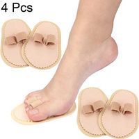 4 Pieces Toe Splint Toe Support Hammer Toe Spacer Splint Double Toe Protector for Crooked Toes, Hammer Toes, Claw Toes and Overlapping Toes