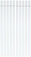 10 Pack Reusable Hard Plastic Drinking Straws Thick Heavy Straw Long Enough For 30 Ounce Yeti RTIC Tumblers (9 inch)