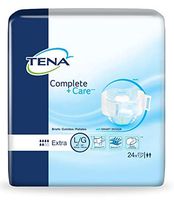 Tena Brief Complete + Care Tab Closure Large Disposable Moderate Absorbency Bag of 24