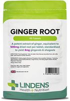 Lindens Ginger Root 60 Tablets (Nausea, Vertigo, Dizziness, Travel/Morning Sickness)