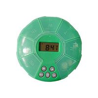 Automatic Electronic Pill Dispenser 7-Compartment Timer Pill Box Organiser Holder Reminder (Green)