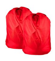 Heavy Duty Nylon Laundry Storage Bags with Drawstring, Durable, Machine Washable 30' x 40" Choose The Color(Bulk Order for Business Buyeres (Double red)
