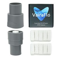 CPAP Essential Oil Diffusion Adapter by VairaFlo - Controlled Oil Diffuser with Universal Fit for every 22mm CPAP Machine, Hose, and Mask - Includes 10 Refill Pads