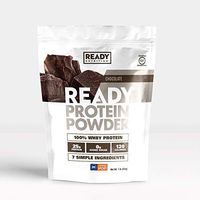 Ready Nutrition Protein Powder, 25g Protein, 0g Sugar, Only 7 Ingredients - Chocolate (1lb)