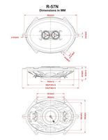 RetroSound R-57UK 5" x 7" Dash Replacement Speaker for Classic Vehicles