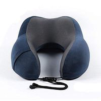 KoKoBin Travel Neck Pillow Memory Foam U-Shaped Pillow Comfortable & Breathable Travel Pillow Neck Chin Head Support Machine Washable Travel Kit with Bag Flight Train Car Airplane Pillow …