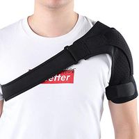 Tihebeyan Adjustable Shoulder Brace Support, Dislocated Prevention and Recovery, Pain Relief for Men and Women, Sport Fitness Adjustable Breathable Shoulder Brace Arm Support