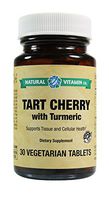 Natural Vitamin Co. - Tart Cherry with Turmeric, Tart Cherry 825mg, Turmeric 50mg, 30 Tablets, 1 Month Supply, Gluten Free, Vegetarian, Vegan