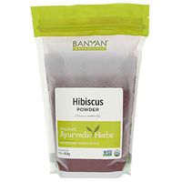 Banyan Botanicals Hibiscus Flower Powder 1 lb - USDA Organic - Hibiscus sabdariffa - for Hair, Skin, Women's Health*