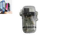 Transparent Colorful Flame Windproof Lighter fine Gift
