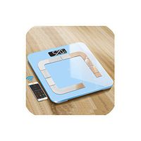 Bathroom Weight Scales Floor Smart Body Fat Scale Bluetooth Human Weight Household Weighting Scale 180Kg,Blue