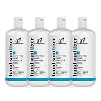 Artnaturals Hand Sanitizer Gel Alcohol Based (4 Pack x 8 Fl Oz / 220ml) Infused with Jojoba Oil & Alovera Gel - Unscented Fragrance Free Sanitize