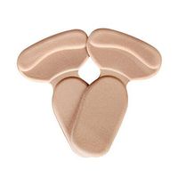 3 Pairs T Shape Heel Grips Care Heel Cushions Padded Heel Liners,Beige