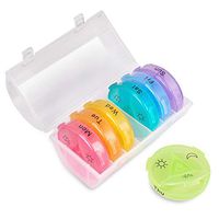 Daily Pill Organizer 3 Times a Day, Weekly AM/PM Pill Box, 7 Day Pill Container Case with Moisture-Proof Design, Medicine Holder, Vitamin Organizerto for Hold Vitamins, Fish Oil, Capsule