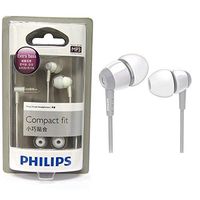 Philips Lightweight in-Ear Headphones SHE7000WT/98 Extra Bass Version (White)