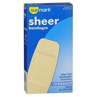 Sunmark Sheer Bandages, All One Size 10 each by Sunmark (Pack of 2)