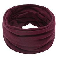 Theoylos Women's Winter Knitted Scarf Solid Color Neck Warmer Neck Gaiters Unisex Thicken Scarves Shawl Wraps Wine