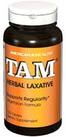 American Health Tam Herbal Laxative Tablets - Supports Regularity, Eases Occasional Constipation - Non-GMO, Gluten-Free, Vegan - 78 mg Cascara Sagrada - 100 Count, 50 Total Servings