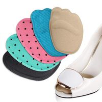 Baost 1Pair Foot Care Anti Slip Soft Forefoot Half Insoles Anti-Pain Foot Insoles High Heel Shoe Pads Inserts Shoe Sponge Foot Insert Cushions Pad Pain Relief Foot Protector Random
