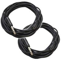 Seismic Audio SA-iEFRM25-2Pack 6-Inches Stage and Studio Patch Cable