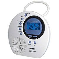 Jensen Vertical Digital AM/FM Splash Resistant Shower Clock Radio