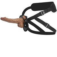 YJJ-SEEX 7.67 inch Strapon Harness Strap Ons Funny Toys 100% Waterproof for Lesbian Pants Strap On Strapless by Wearable Stimulating Toy On CDYJDM012 (Color : Brown)